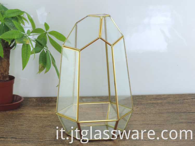 Glass Geometric Terrarium 